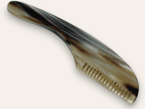 Cow Horn Moustache Comb