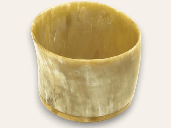 Cow Horn Storage Pot - Polished - Short Cow Horn Storage Pot - Polished - Short