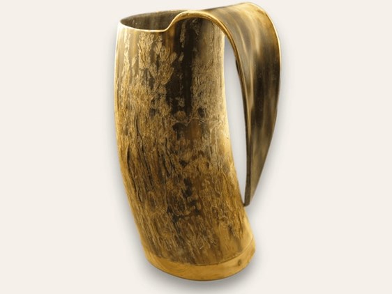 Cow Horn Viking Mug - Rough - 1 Pint | Horn Viking Tankard
