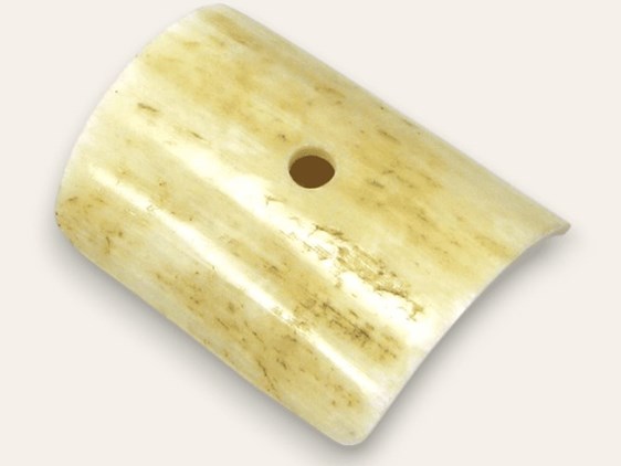 Curved Cow Horn Weaving Tablet