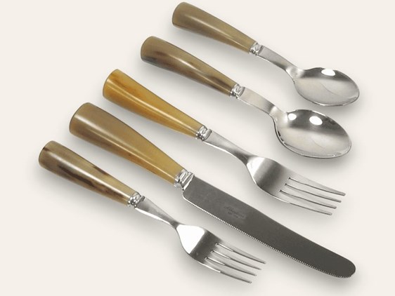 Dinner Set - Cow Horn - 5 Piece