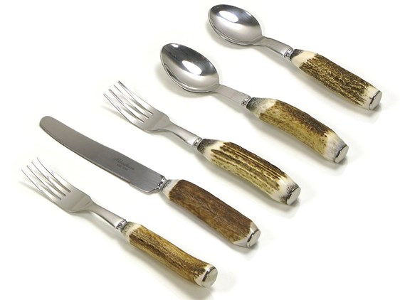 Dinner Set - Stag Antler - 5 Piece