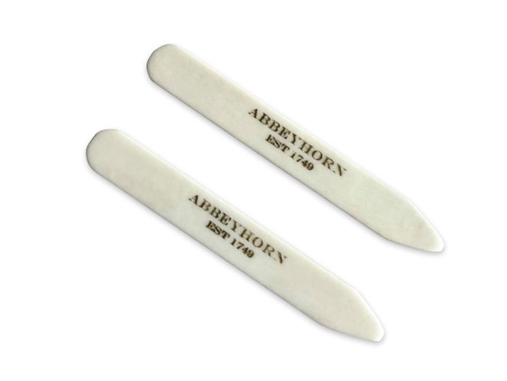 Collar Stays - Bone - 56mm