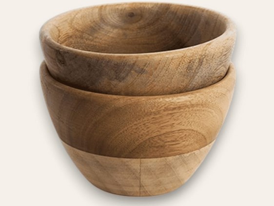 Mango Wood French Artisan Bowl Mango Wood French Artisan Bowl