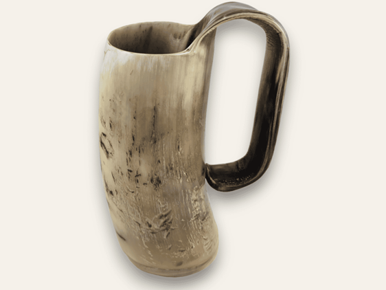 Cow Horn Soldiers Mug - Rough - 1/2 Pint