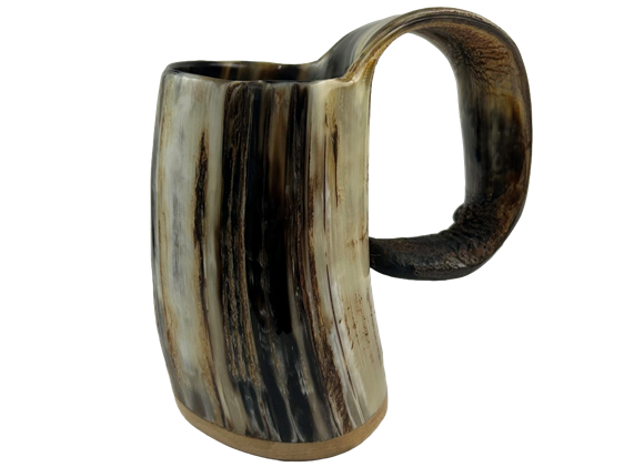 Cow Horn Soldiers Mug - Rough - Small Cow Horn Soldiers Mug - Rough - Small