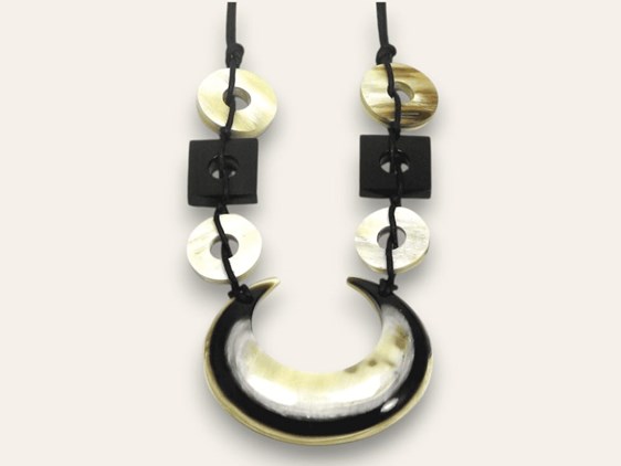 Moon Shaped Horn Pendant