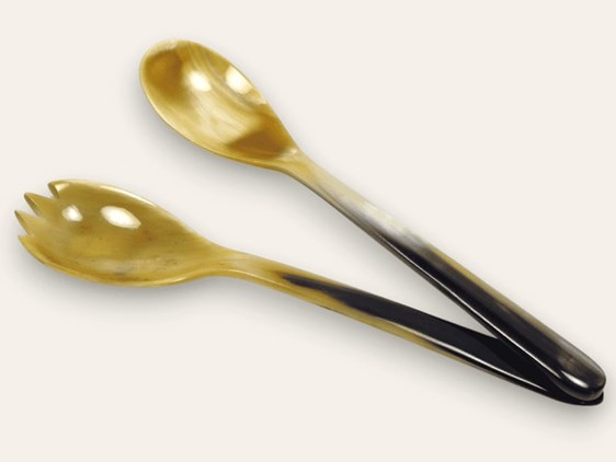 Ox Horn Salad Servers - 185mm