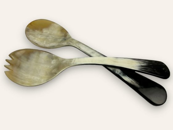 Ox Horn Salad Servers - 235mm