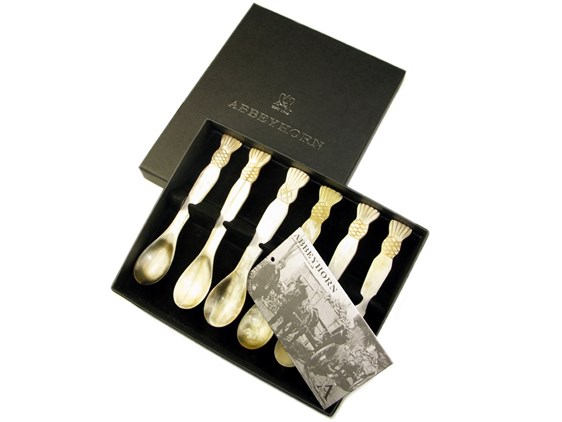 Egg Spoon - Thistle End - Box of Six Egg Spoon - Thistle End - Box of Six