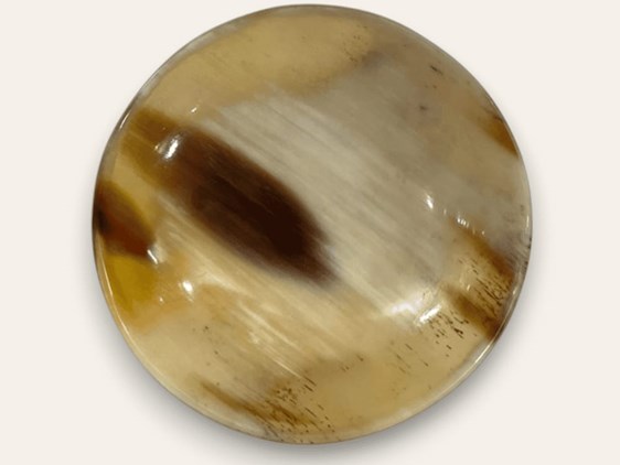 Polished Cow Horn Bowl - Extra Tiny - 60mm