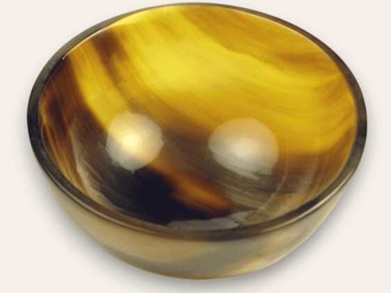 Polished Cow Horn Bowl - Tiny - 65mm