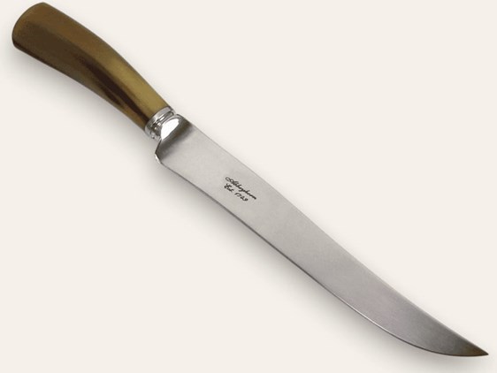 Polished Cow Horn Handle Carving Knife Polished Cow Horn Handle Carving Knife