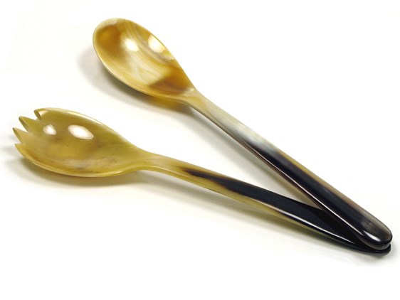 Ox Horn Salad Servers - 185mm Ox Horn Salad Servers - 185mm