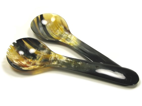 Ox Horn Salad Servers - 295mm