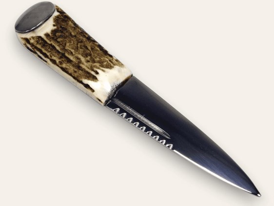 Sgian Dubh - Stag Antler Handle - Steel Cap | Sgian Dudbh Sock Knife Sgian Dubh - Stag Antler Handle - Steel Cap | Sgian Dudbh Sock Knife