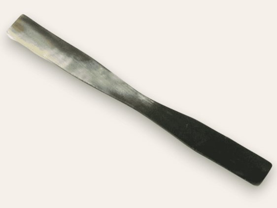 Small Double Ended Cow Horn Spatula | Paddle ended horn spatula