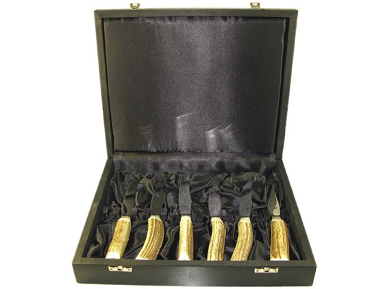 Steak Knives - Stag Antler - Set of Six