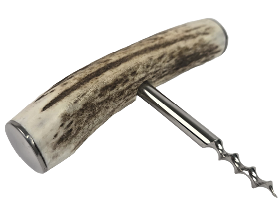 Cork Screw - Stag Antler - Steel Capped