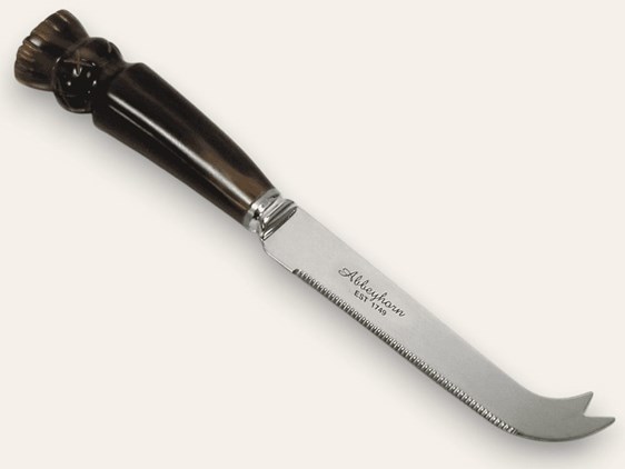 Thistle Ended Cow Horn Handle Cheese Knife Thistle Ended Cow Horn Handle Cheese Knife