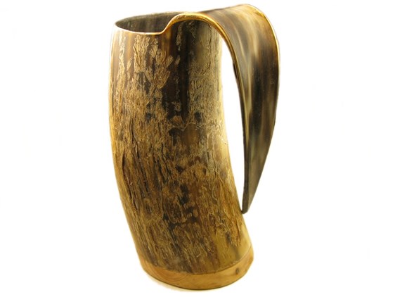 Cow Horn Viking Mug - Rough - 1 Pint | Horn Viking Tankard Cow Horn Viking Mug - Rough - 1 Pint | Horn Viking Tankard