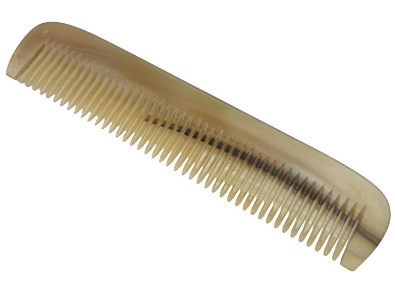6 1/2" Cow Horn Single Toothed Comb - C23 6 1/2" Cow Horn Single Toothed Comb - C23