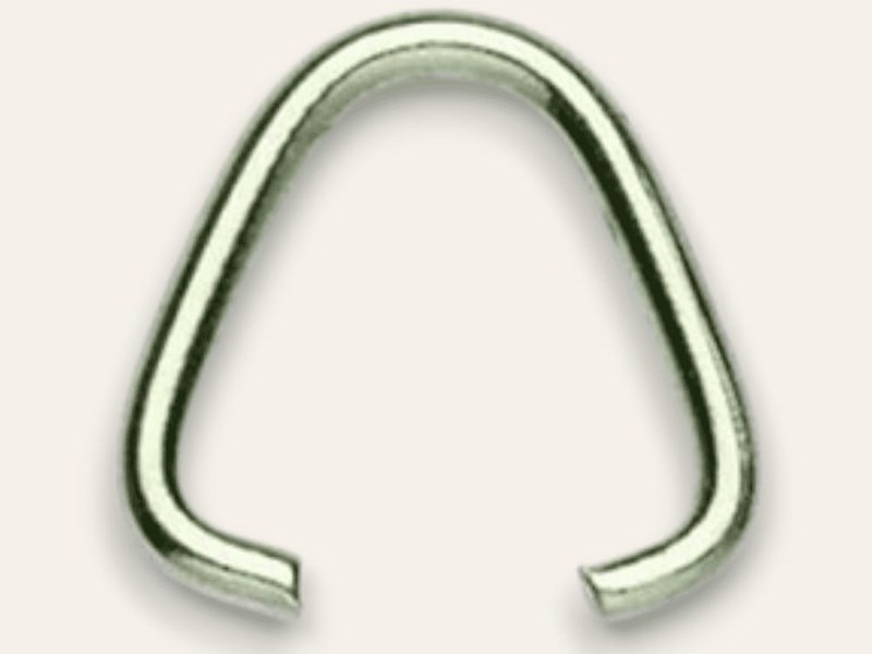 10 x Triangle Nickel Coated - 15mm 10 x Triangle Nickel Coated - 15mm