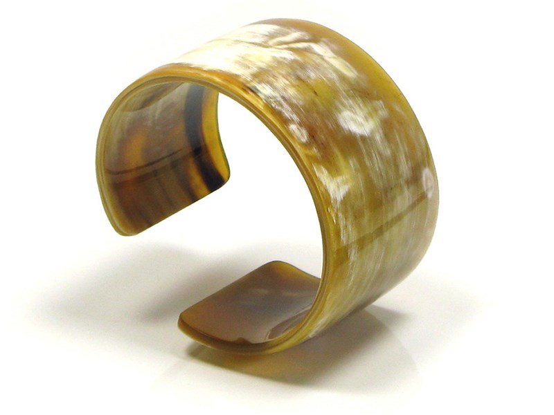 Wide Cuff Horn Bangle