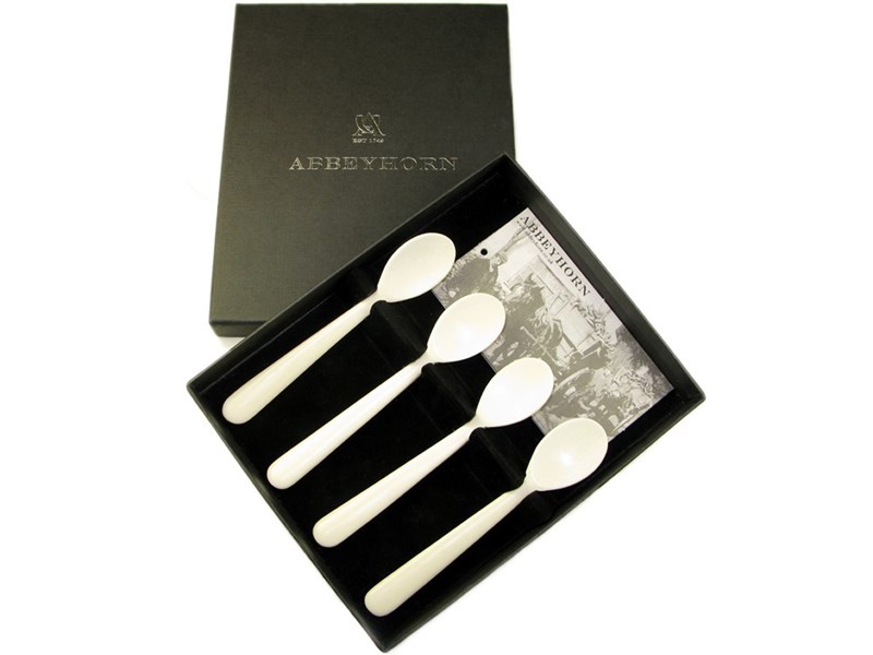 Egg Spoon - Bone - Box of Four