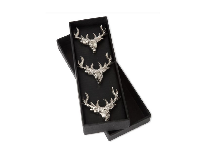 Stag Head Candle Pins - Set of 3 Stag Head Candle Pins - Set of 3