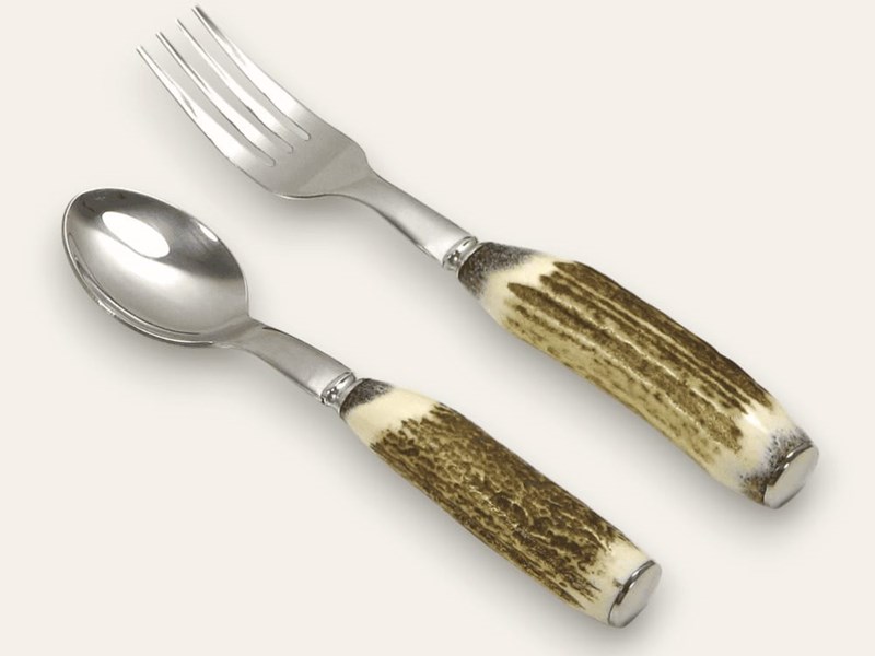 Children's First Cutlery Set - Stag Antler Children's First Cutlery Set - Stag Antler