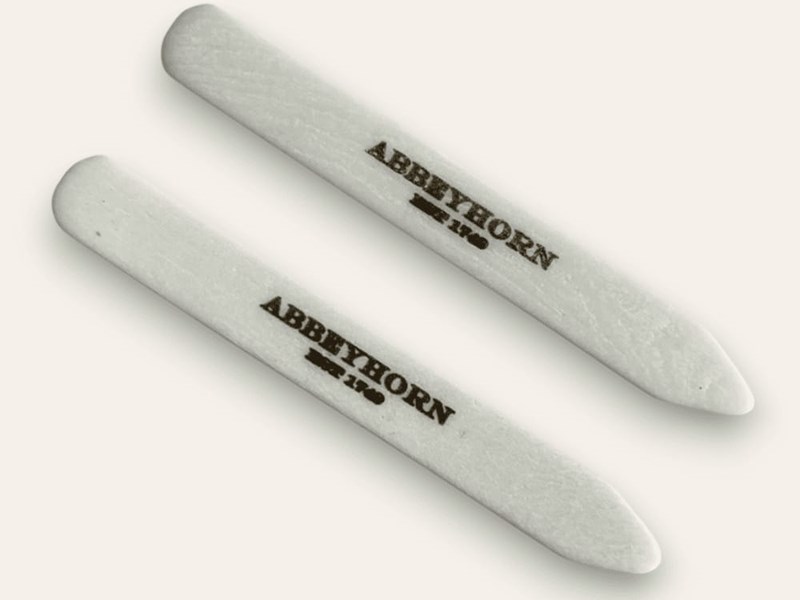 Collar Stays - Bone - 65mm Collar Stays - Bone - 65mm