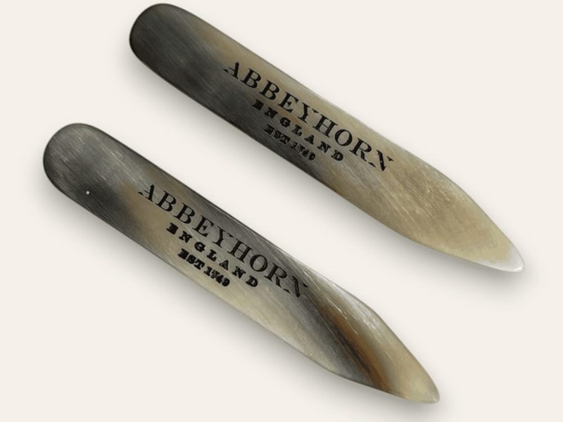 Collar Stays - Horn - 56mm Collar Stays - Horn - 56mm