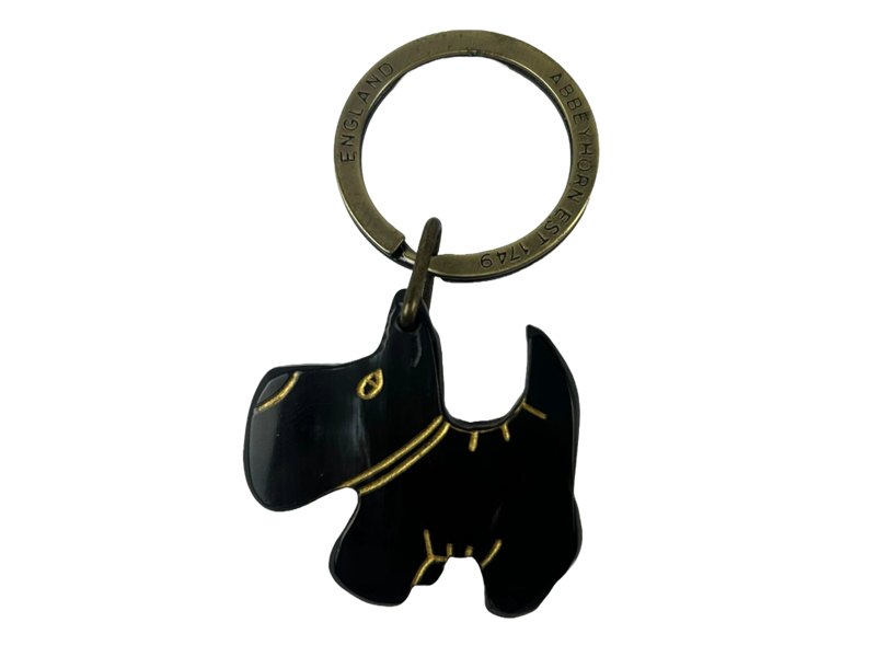 Keyring - Oxhorn - Scottie Dog Keyring - Oxhorn - Scottie Dog