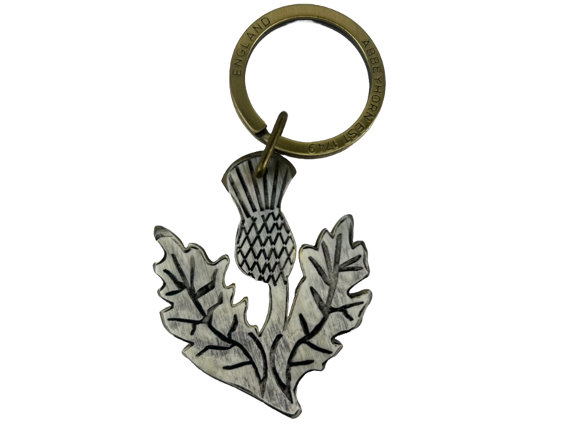 Keyring - Oxhorn - Thistle Keyring - Oxhorn - Thistle