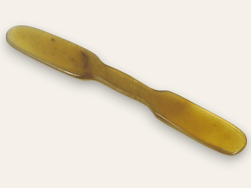 Double Ended Cow Horn Spatula | Paddle ended horn spatula Double Ended Cow Horn Spatula | Paddle ended horn spatula