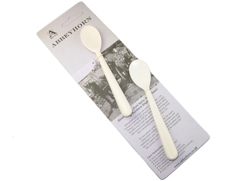 Egg Spoon - Bone - Two Carded