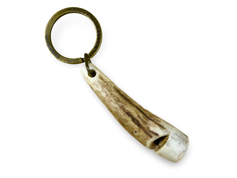 Keyring - Stag Antler - Two Tone Whistle Keyring - Stag Antler - Two Tone Whistle