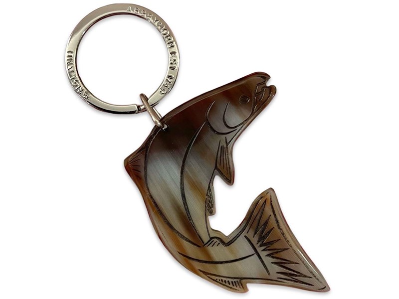 Keyring - Oxhorn - Salmon | KRS Keyring - Oxhorn - Salmon | KRS