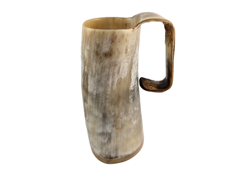 Cow Horn Soldiers Mug - Polished - 1 Pint