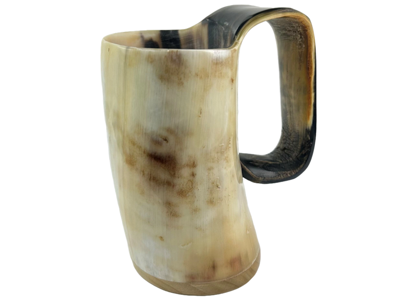 Cow Horn Soldiers Mug - Polished - Small Cow Horn Soldiers Mug - Polished - Small