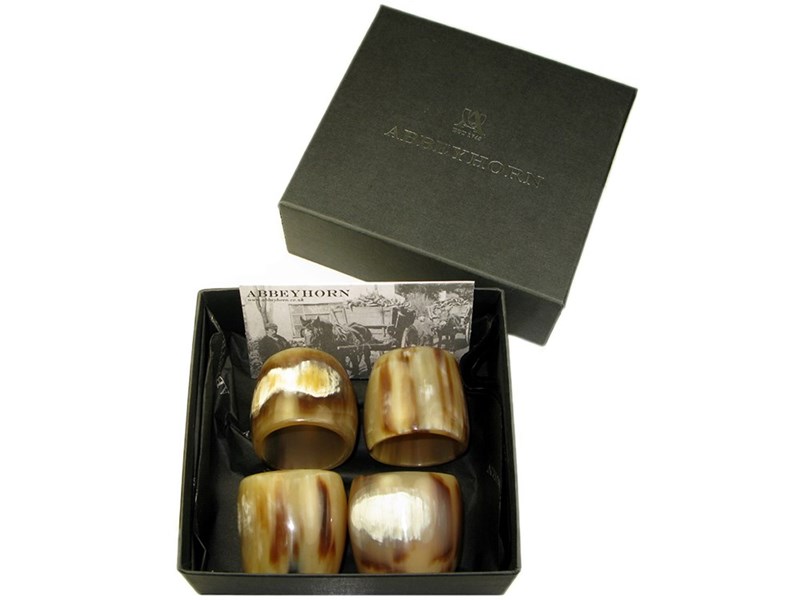 Napkin Ring - Cow Horn - Box of Four Napkin Ring - Cow Horn - Box of Four