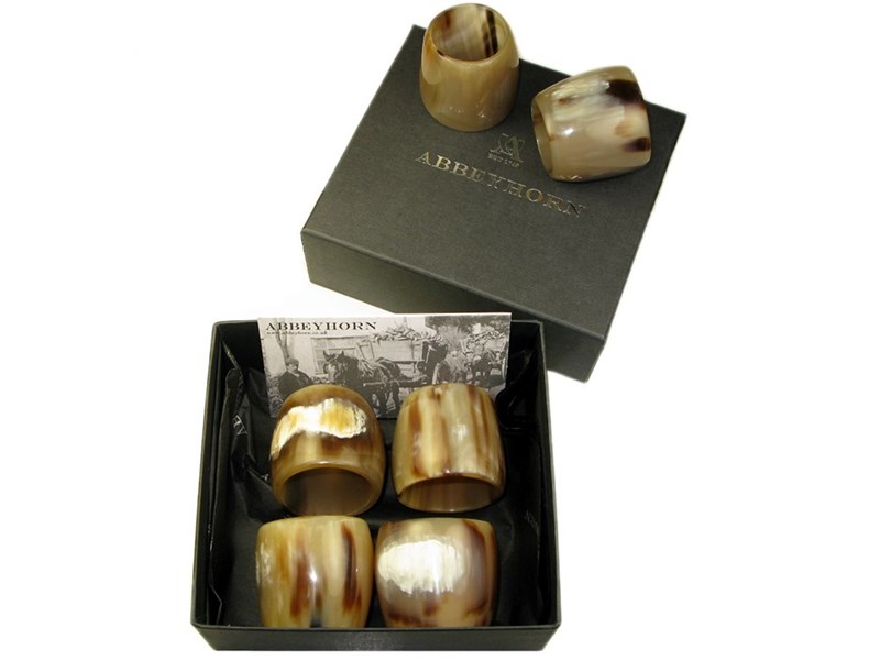Napkin Ring - Cow Horn - Box of Six Napkin Ring - Cow Horn - Box of Six