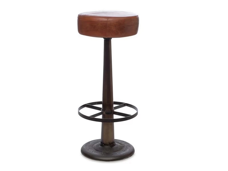Narwana Leather Stool