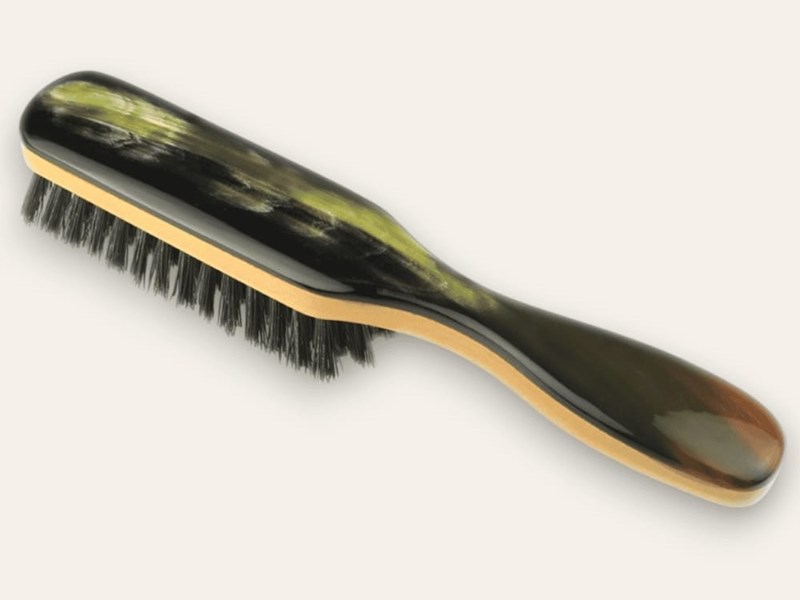 Pearwood & Horn Four Rows Pocket Brush Pearwood & Horn Four Rows Pocket Brush