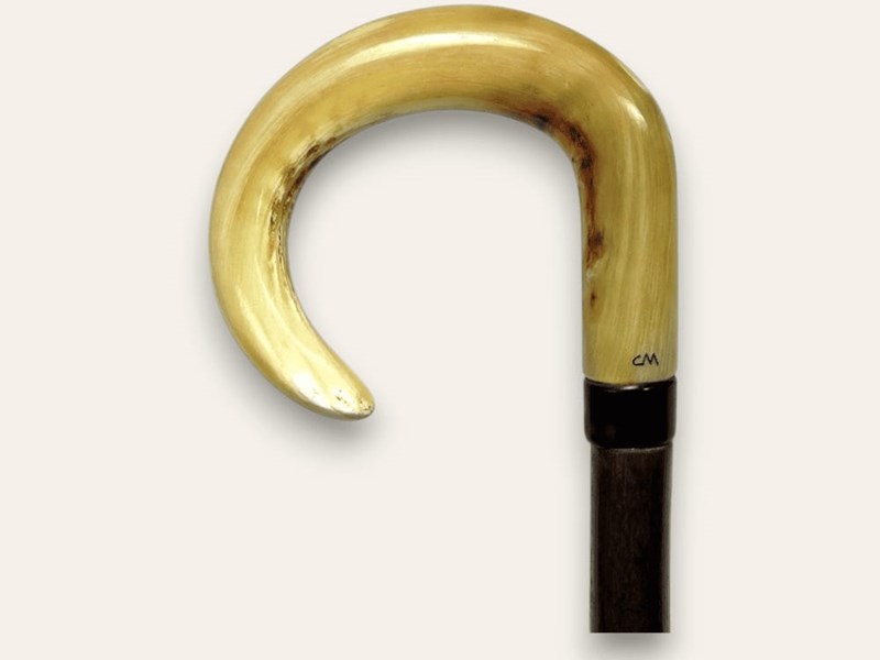 Rounded Crook Ramshorn Walking Stick Rounded Crook Ramshorn Walking Stick