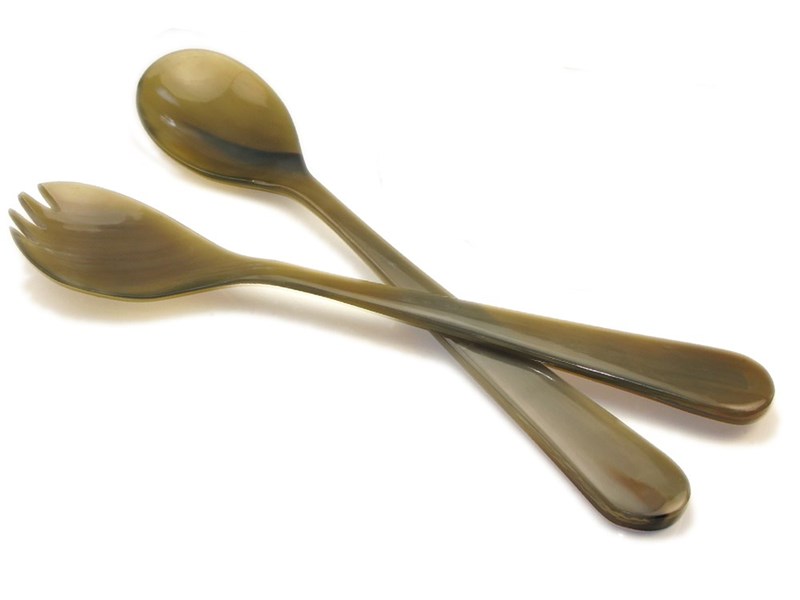 Ox Horn Salad Servers - 295mm
