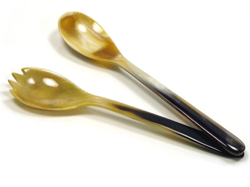 Ox Horn Salad Servers - 185mm