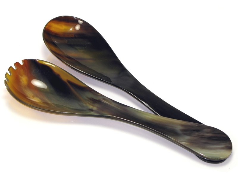 Ox Horn Salad Servers - 250mm