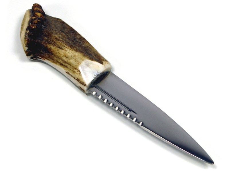 Sgian Dubh - Stag Antler Crown Handle